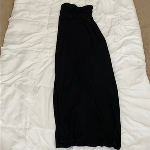 Long black summer/spring maxi dress